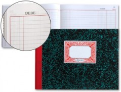 LIBRO MIQUELRIUS CARTONE 3085 CUARTO 100 HOJAS CAJA -DEBE HA