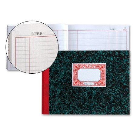 LIBRO MIQUELRIUS CARTONE 3085 CUARTO 100 HOJAS CAJA -DEBE HA