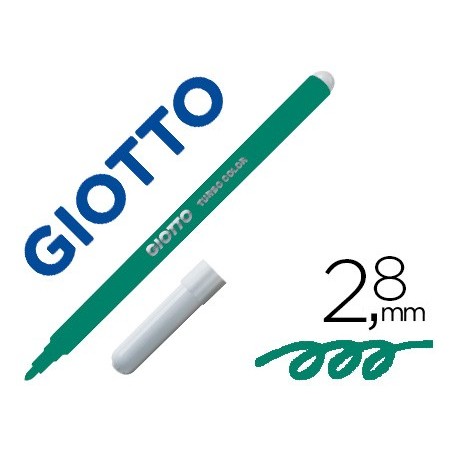 MARCADOR GIOTTO TURBO VERDE OSCURO FINA COLOR LAVAVEL COM