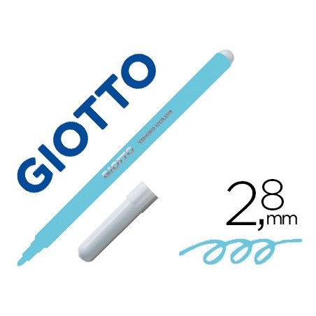 MARCADOR GIOTTO TURBO AZUL CLARO FINA COLOR LAVAVEL COM