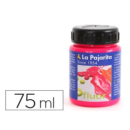 PINTURA LATEX LA PAJARITA F-04 MAGENTA FLUORESCENTE 75ML