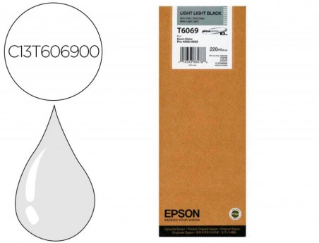 TINTEIRO EPSON GF STYLUS PRO 4880/4800 PRETO MAIS CLARO