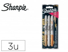 MARCADOR SHARPIE PERMANENTE SORTIDOS FINA FINO METALICO DE 3