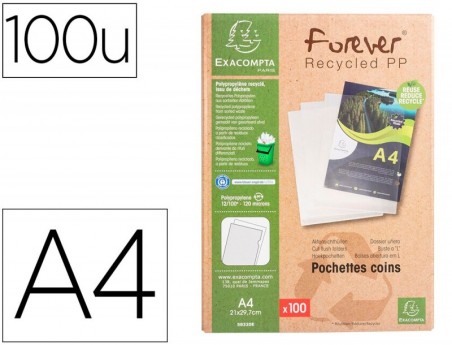 BOLSA DOSSIER EXACOMPTA RECICLADO POLIPROPILENO 120 MICRONS