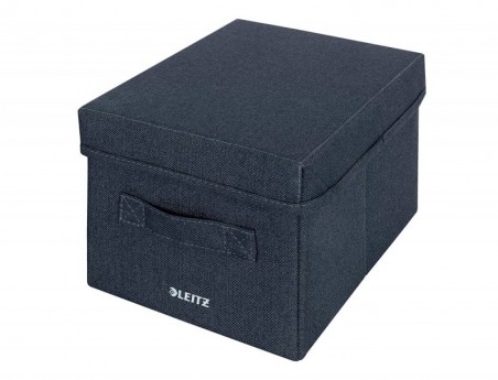 CAIXA DE ARMAZENAGEM LEITZ CONTENTORES TELA TECIDO COM TAMPA