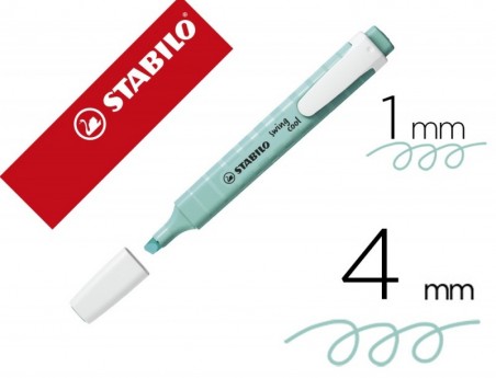 MARCADOR FLUORESCENTE STABILO SWING COOL PASTEL TURQUESA