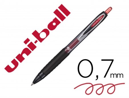 ESFEROGRAFICA UNI-BALL ROLLER ROJO UMN-207 RETRATIL 0,7 MM