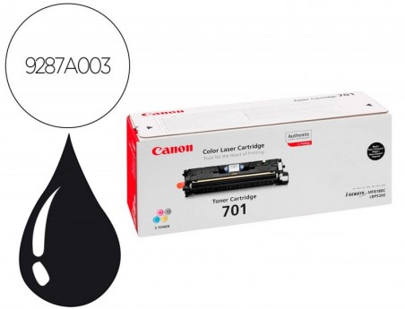 TONER CANON 701BK LBP5200 MF8100 MF8180 PRETO