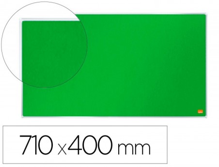 QUADRO DE AVISOS NOBO FELTRO 710 X 400 MM ALUMINIO PRO VERDE