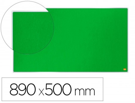 QUADRO DE AVISOS NOBO FELTRO 890 X 500 MM ALUMINIO PRO VERDE