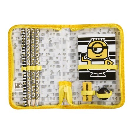 ESTOJO MINIONS COM SAMBRO OTROS ARTICULOS REGALOS CADERNO