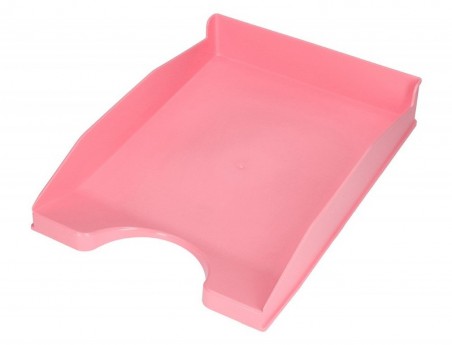 TABULEIRO DE SECRETARIA Q-CONNECT PLASTICO ROSA PASTEL OPACO