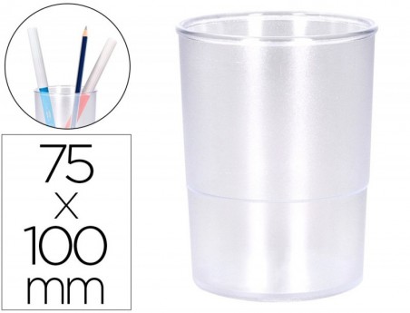 PORTA LAPIS Q-CONNECT PLASTICO TRANSPARENTE