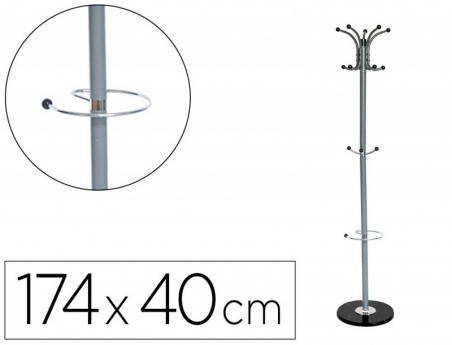CABIDE Q-CONNECT METALICO CABIDES METAL CINZA PE 10 SUPORTES