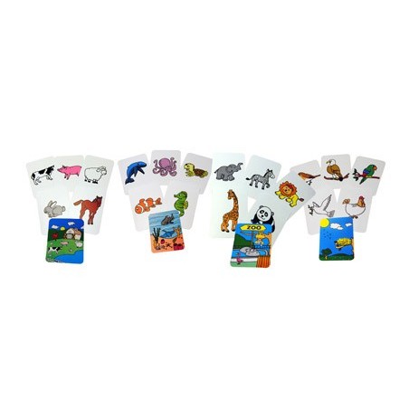 JOGO CARTOES HENBEA ANIMAIS PLASTICO FLEXIVEL 12X8.5 CM SET