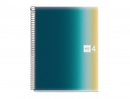 CADERNO ESPIRAL MIQUELRIUS DIN A4 120 FOLHAS 70 GR 5 MM CAPA