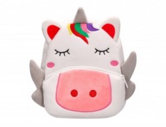 MOCHILA INFANTIL LIDERPAPEL UNICORNIO PELUCHE 300X100X250 MM