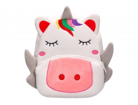 MOCHILA INFANTIL LIDERPAPEL UNICORNIO PELUCHE 300X100X250 MM