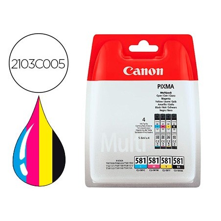 TINTEIRO CANON CLI ORIGINAL 581 PIXMA TR8550 / TS6250 TS8250