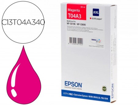 TINTEIRO EPSON WF-C8190 / WF-C8690 XXL MAGENTA