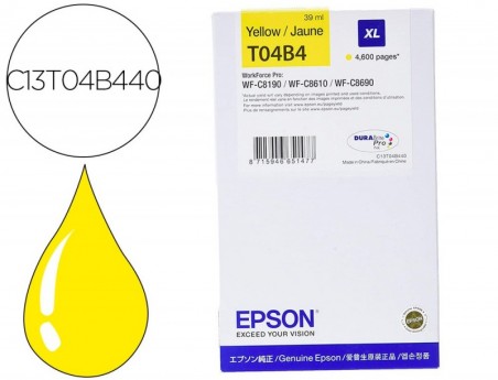 TINTEIRO EPSON WF-C81XX / WF-C86XX XL AMARELO