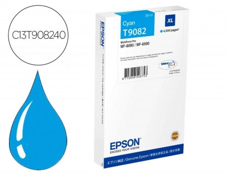 TINTEIRO EPSON WF-6590DWF/WF-6090DW CIAN XL