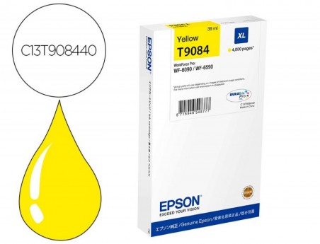 TINTEIRO EPSON WF-6590DWF/WF-6090DW AMARELO XL