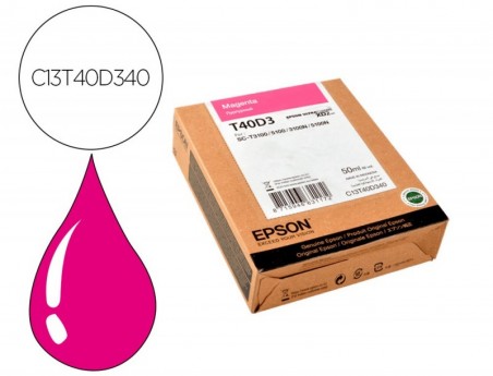 TINTEIRO EPSON ULTRACHROME ORIGINAL XD2 MAGENTA T40D340 / 50