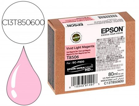 TINTEIRO EPSON SURECOLOR SC-P800 MAGENTA CLARO