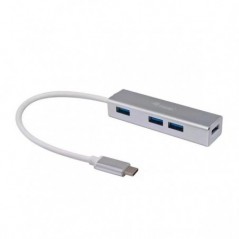 EQUIP LIFE HUB USB-C 4 PORTAS USB 3.0 ALUMINIO PROMO HUB