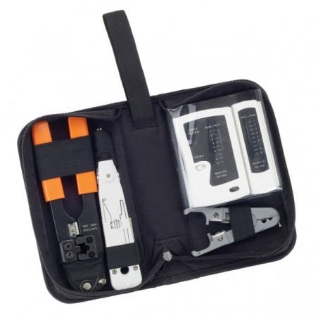 EQUIP KIT FERRAMENTAS C/TESTADOR ALICATE E FERRAMENTA DE IMP