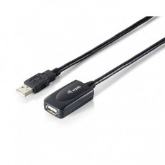 EQUIP CABO EXTENSAO USB 2.0 A/A M/F PRETO - 15MT
