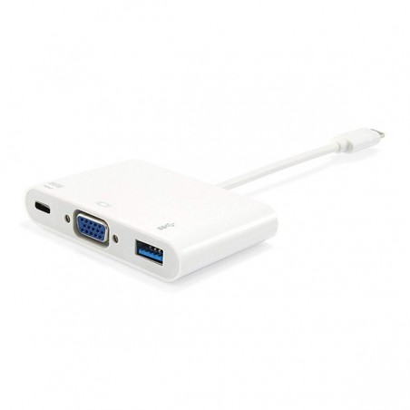 EQUIP ADAPTADOR USB-C PARA VGA / USB A / PD M/F