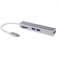 EQUIP USB-C ADAPTADOR 5 EM 1 -HDMI - USB 3.0 MICRO SD