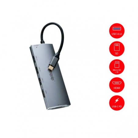 EQUIP ADAPTADOR USB-C 7 IN 1 MULTIFUNCTIONAL