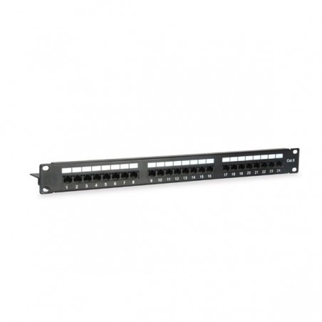 EQUIP PATCH PANEL CAT6 UTP 24P 1U PRETO