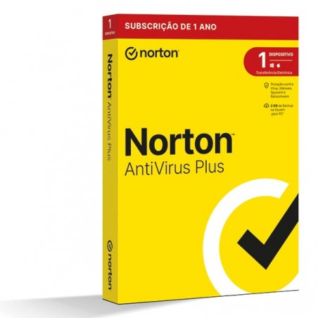 NORTON ANTIVIRUS PLUS 2GB PO 1 USER 1 DEVICE 12MO GENERIC RS