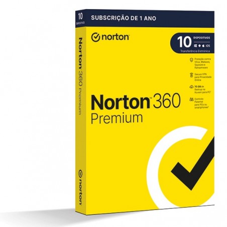 NORTON 360 PREMIUM 75GB PO 1 USER 10 DEVICE 12MO GENERIC RSP