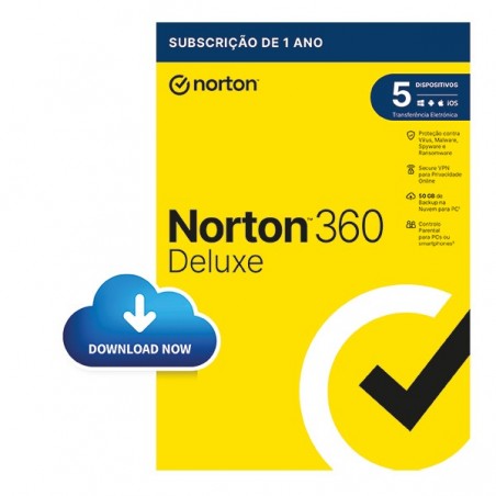 NORTON 360 DELUXE 50GB PO 1 USER 5 DEVICE 12MO GENERIC RSP D