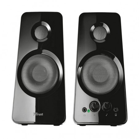 TRUST COLUNAS TYTAN 2.0 18W USB PIANO BLACK