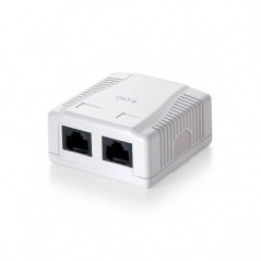 EQUIP TOMADA 2-PORTA RJ45 CAT6 UTP SUPERFICIE