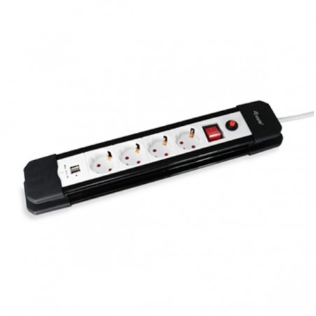 EQUIP TOMADA 4-OUTLET POWER STRIP COM 2X USB