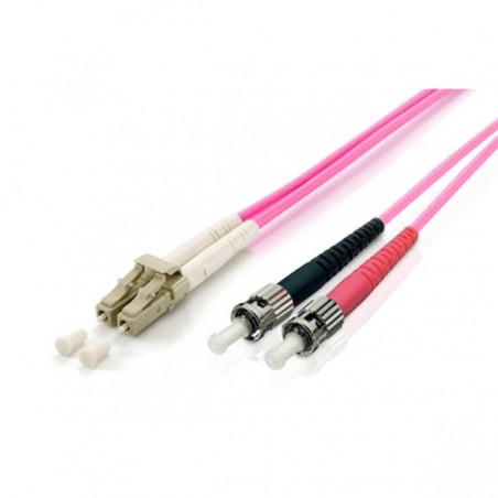 EQUIP CHICOTE FIBRA DUPLEX MULTIMODE 50/125 LC/ST OM4 - 1MT