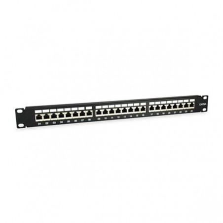 EQUIP PATCH PANEL 19" CAT6A 24-PORT FTP 1U PRETO