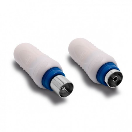METRONIC 2 CONECTORES  TV 9.52mm MACHO/FÊMEA BLINDADOS