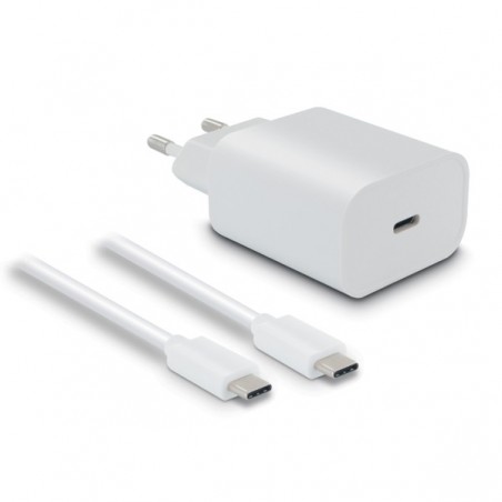 METRONIC CARREGADOR 20WATTS + CABO USB-C 1.2 MT BRANCO
