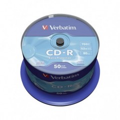 VERBATIM CD-R 52X 700MB 80MIN EXTRA PROT BOBINE (CAKE) PACK