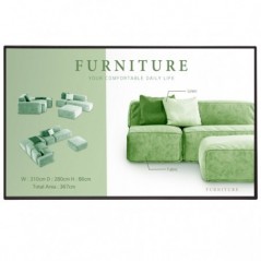 LG MONITOR PROFISSIONAL 43" UHD IPS 4K 500CD 24/7 WEBOS 43UM