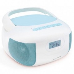METRONIC LEITOR CD-MP3 BLUETOOTH AZUL CELESTE