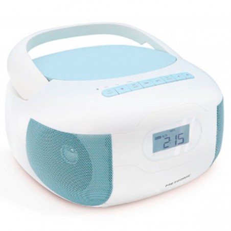 METRONIC LEITOR CD-MP3 BLUETOOTH AZUL CELESTE
